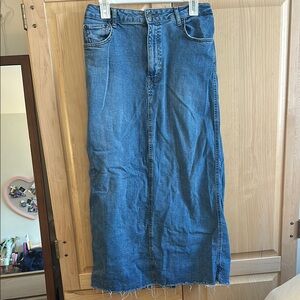 Denim Maxi Skirt